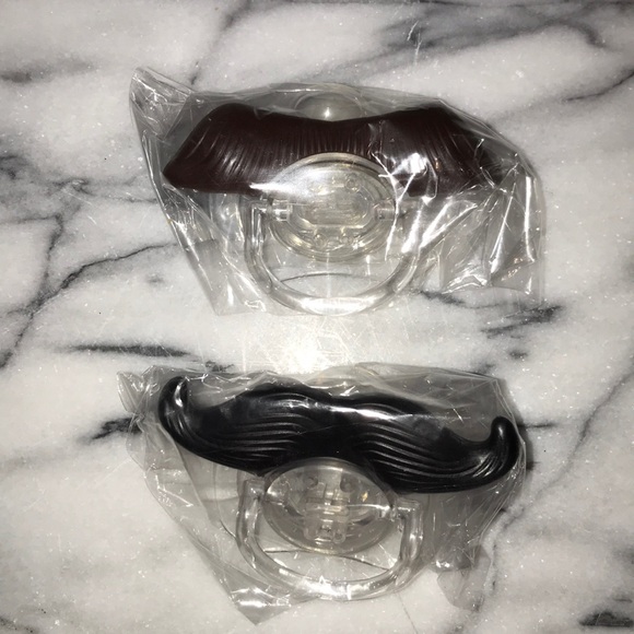 Other - Mustache Pacifier Set